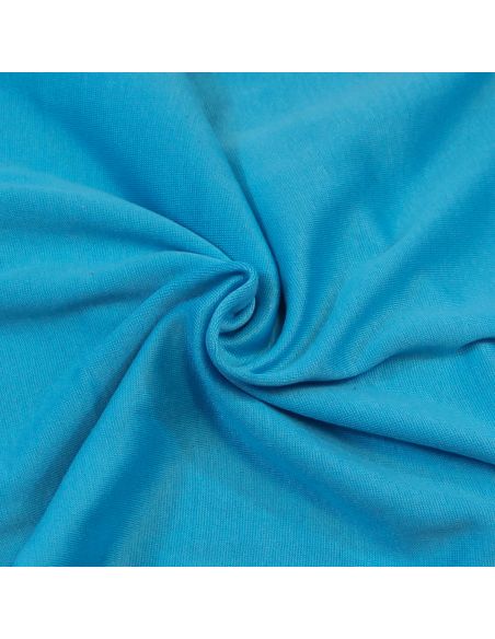 Jersey tubulaire 100% coton - Turquoise