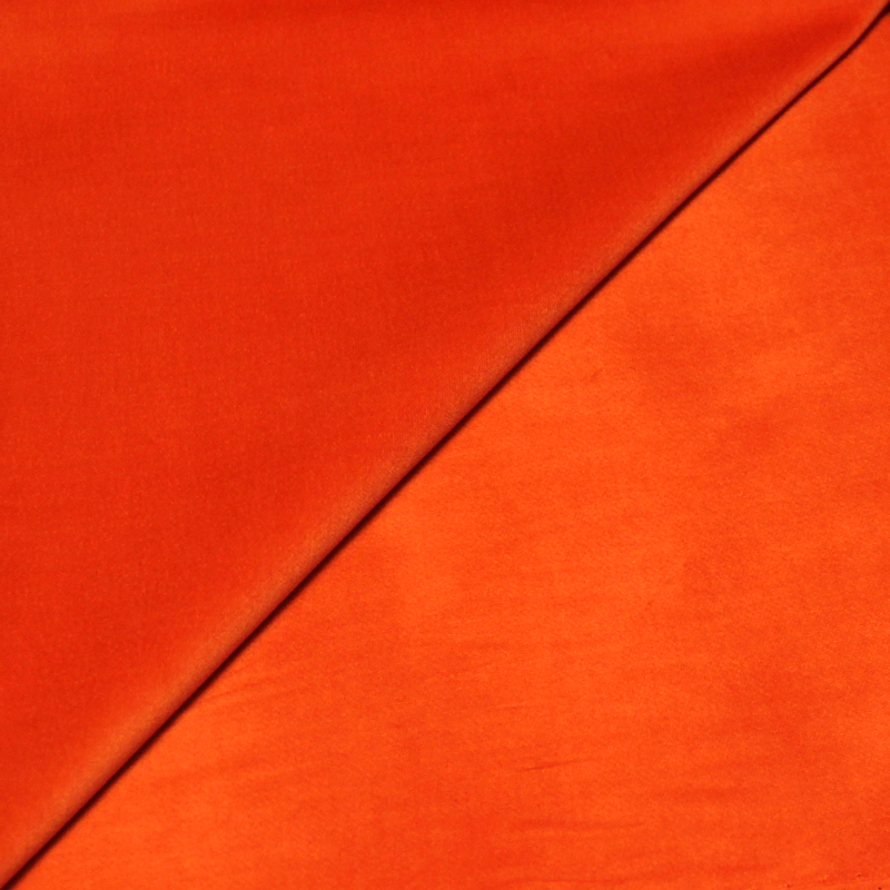Velours ras coton & élasthanne - Orange