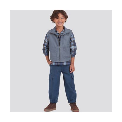 Patron Simplicity 9201.K5 - Ensemble Enfant Garçon, Veste, chemise et pantalon 2