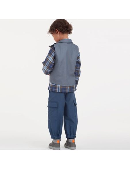 Patron Simplicity 9201.K5 - Ensemble Enfant Garçon, Veste, chemise et pantalon