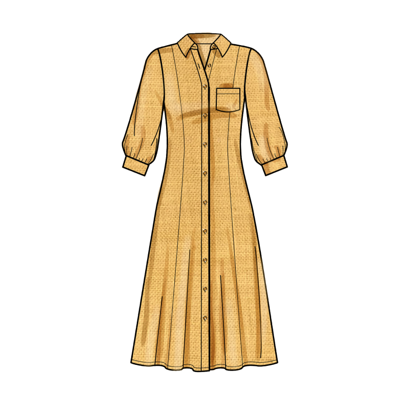 Patron Simplicity 9260.BB - Robe Chemisier