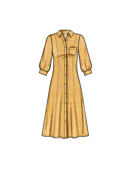 Patron Simplicity 9260.BB - Robe Chemisier