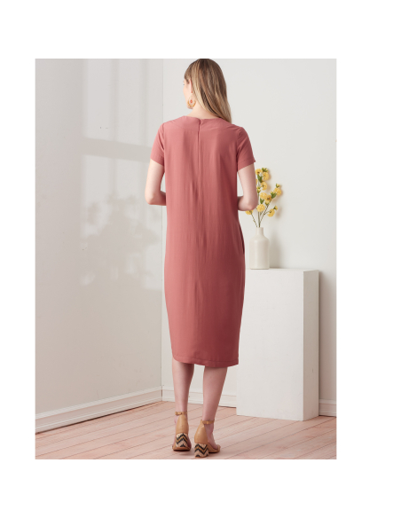 Patron Simplicity 9262.H5 - Robe droite, décolleté V