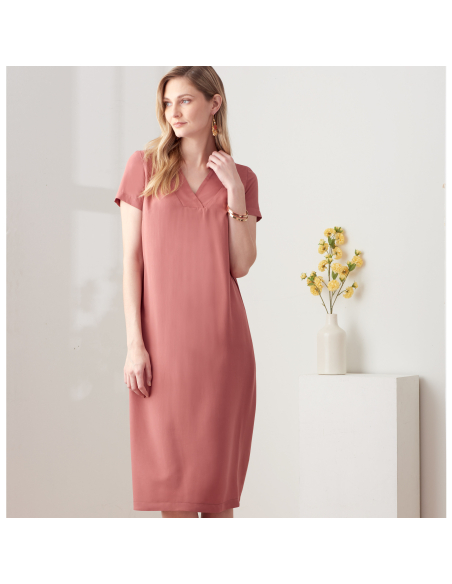 Patron Simplicity 9262.U5 - Robe droite, décolleté V