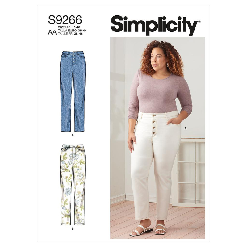 Patron Simplicity 9266.AA - Pantalon Femme style Jeans