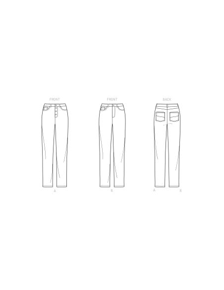 Patron Simplicity 9266.BB - Pantalon Femme style Jeans