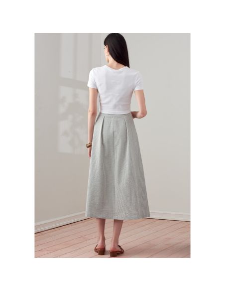 Patron Simplicity 9267.H5 - Jupe évasée, boutonnage devant