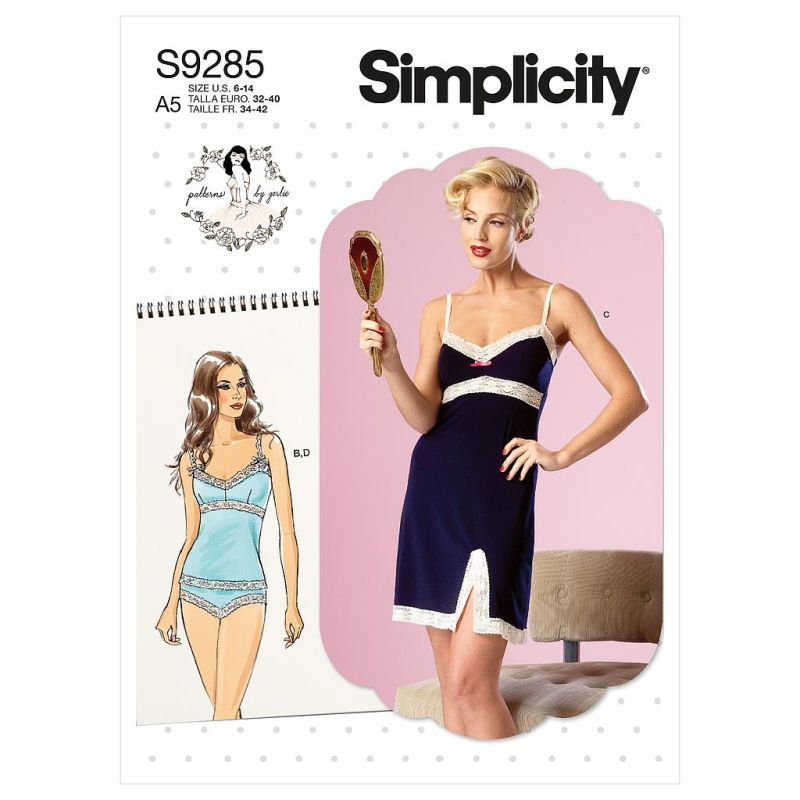 Patron Simplicity 9285.A5 - Ensemble Nuisette, top et slip