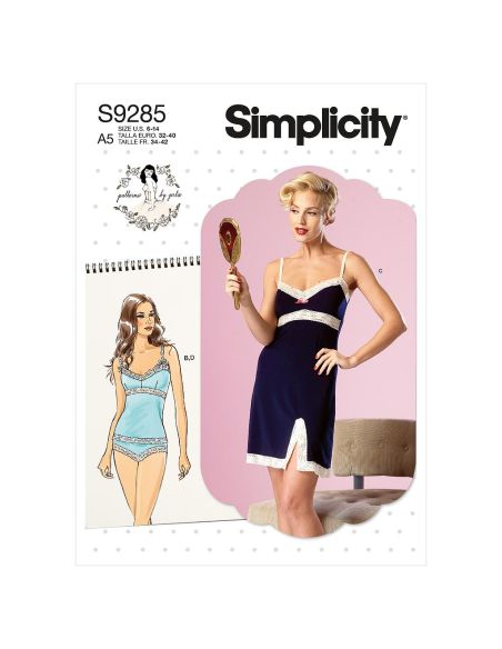 Patron Simplicity 9285.A5 - Ensemble Nuisette, top et slip