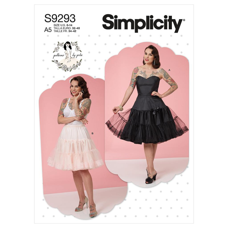 Patron Simplicity 9293.E5 - Jupon et bustier Femme