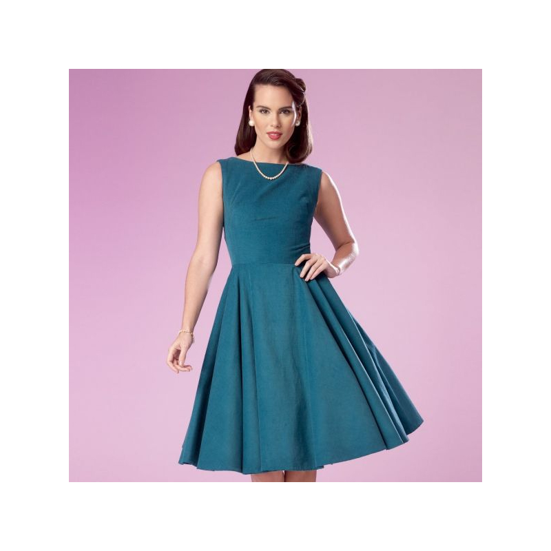 Patron Simplicity 9286.E5 - Robe Femme avec haut ajusté et décolleté plié dans le dos