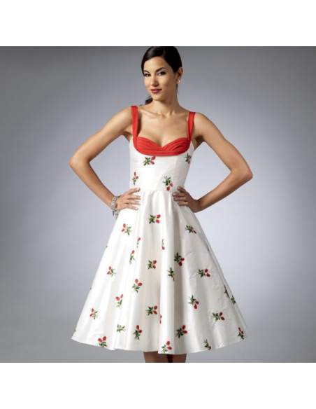 Patron Simplicity 9284.D5 - Robe Femme avec haut ajusté et décolleté cœur