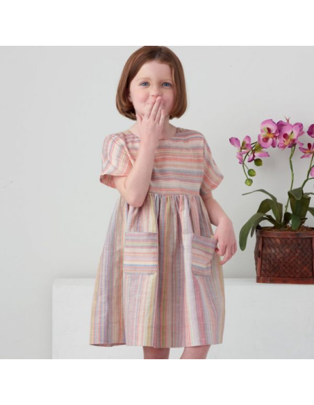 Patron Simplicity 9280.A - Ensemble Fille Top, Robe & Legging