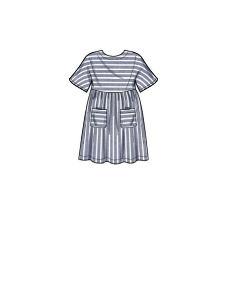 Patron Simplicity 9280.A - Ensemble Fille Top, Robe & Legging