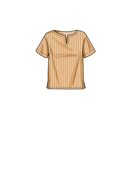 Patron Simplicity 9274.U5 -Top encolure arrondie et V