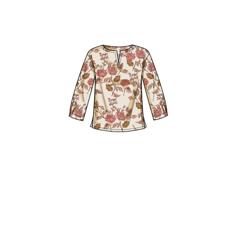 Patron Simplicity 9274.H5 -Top encolure arrondie et V