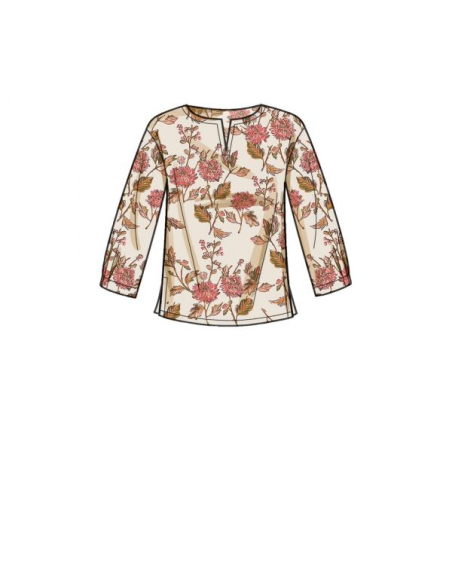 Patron Simplicity 9274.H5 -Top encolure arrondie et V