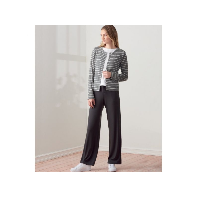 Patron Simplicity 9272.A - Ensemble maille Cardigan, Top et Pantalon