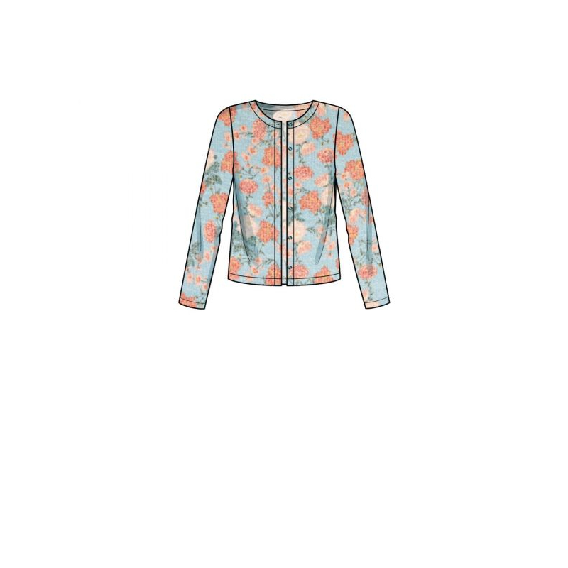 Patron Simplicity 9272.A - Ensemble maille Cardigan, Top et Pantalon