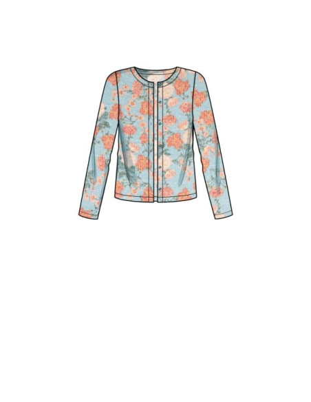 Patron Simplicity 9272.A - Ensemble maille Cardigan, Top et Pantalon