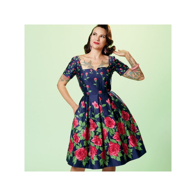 Patron Simplicity 9294.E5 - Robe avec haut ajusté et décolleté carré