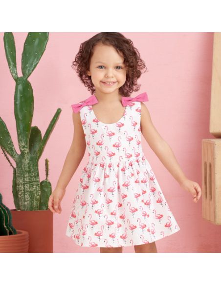 Patron Simplicity 9319.CAA - Ensemble Enfant Top, Robe, Combinaison et Culotte
