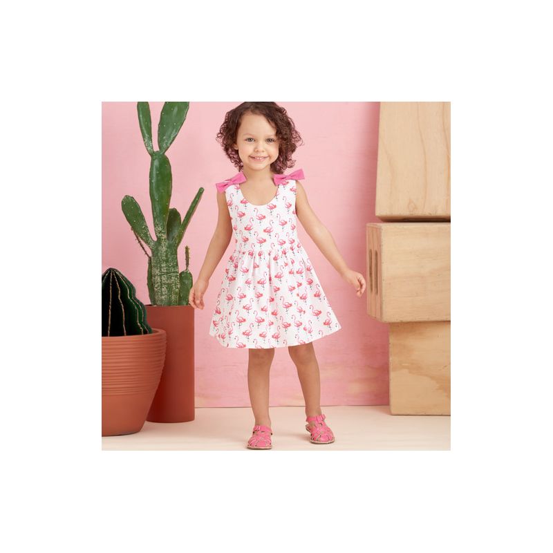 Patron Simplicity 9319.CAA - Ensemble Enfant Top, Robe, Combinaison et Culotte