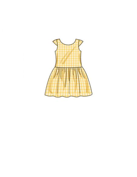 Patron Simplicity 9320.CDD - Robe Enfant froncée sous la taille