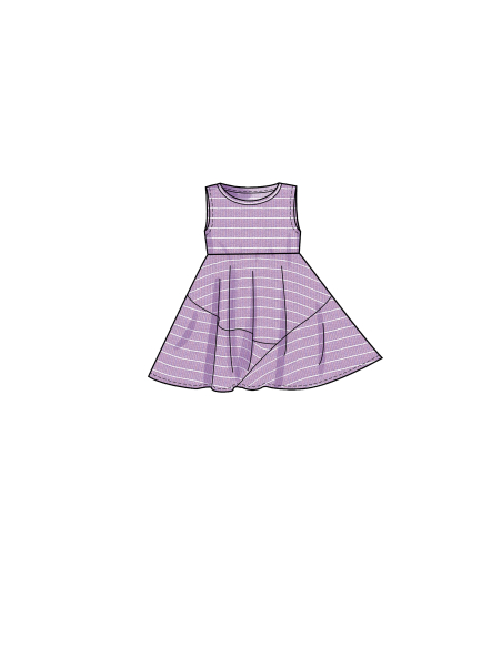 Patron Simplicity 9322.CCE - Robe Enfant à enfilée