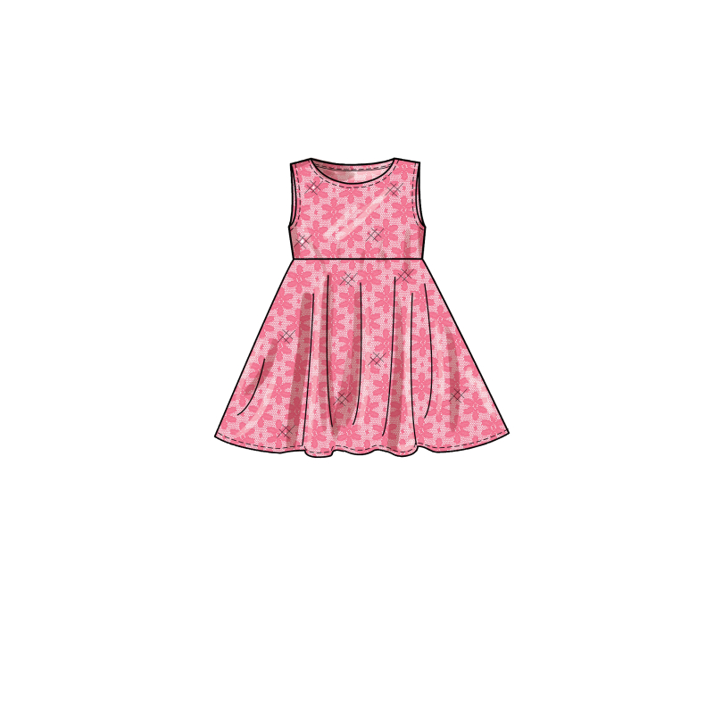 Patron Simplicity 9322.CCE - Robe Enfant à enfilée