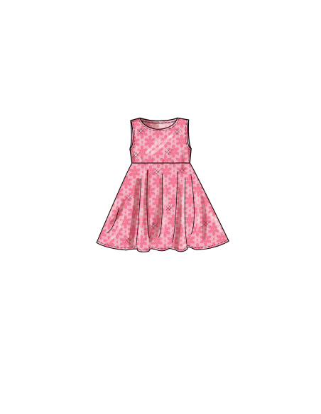 Patron Simplicity 9322.CCE - Robe Enfant à enfilée