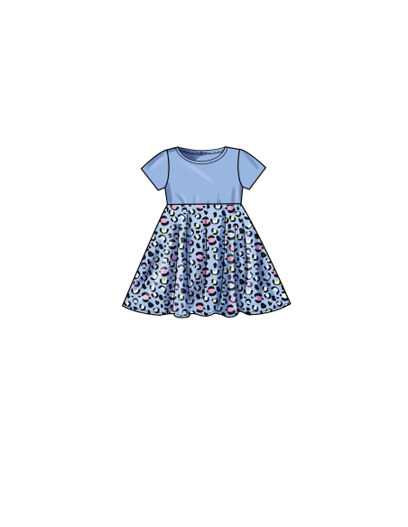 Patron Simplicity 9322.CCE - Robe Enfant à enfilée