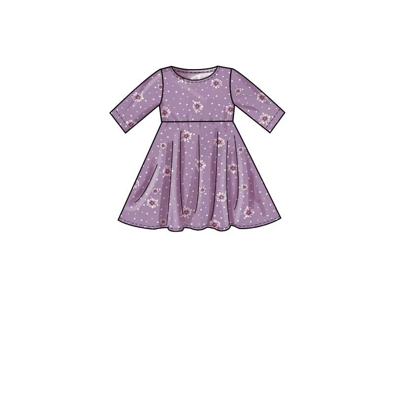 Patron Simplicity 9322.CCE - Robe Enfant à enfilée