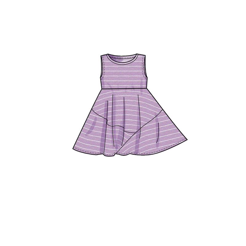Patron Simplicity 9322.CHJ - Robe Enfant à enfilée