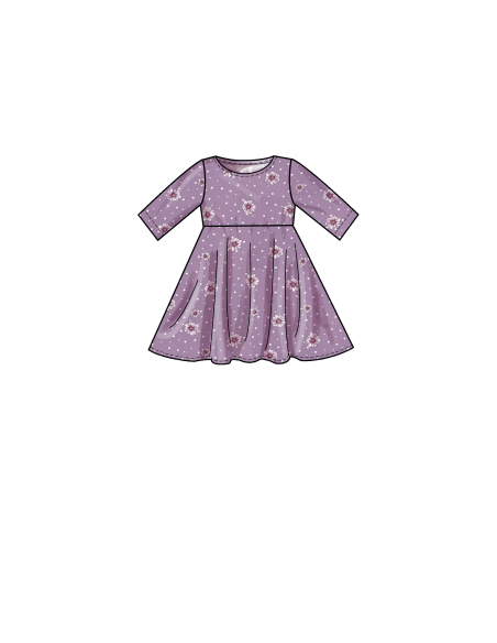 Patron Simplicity 9322.CHJ - Robe Enfant à enfilée