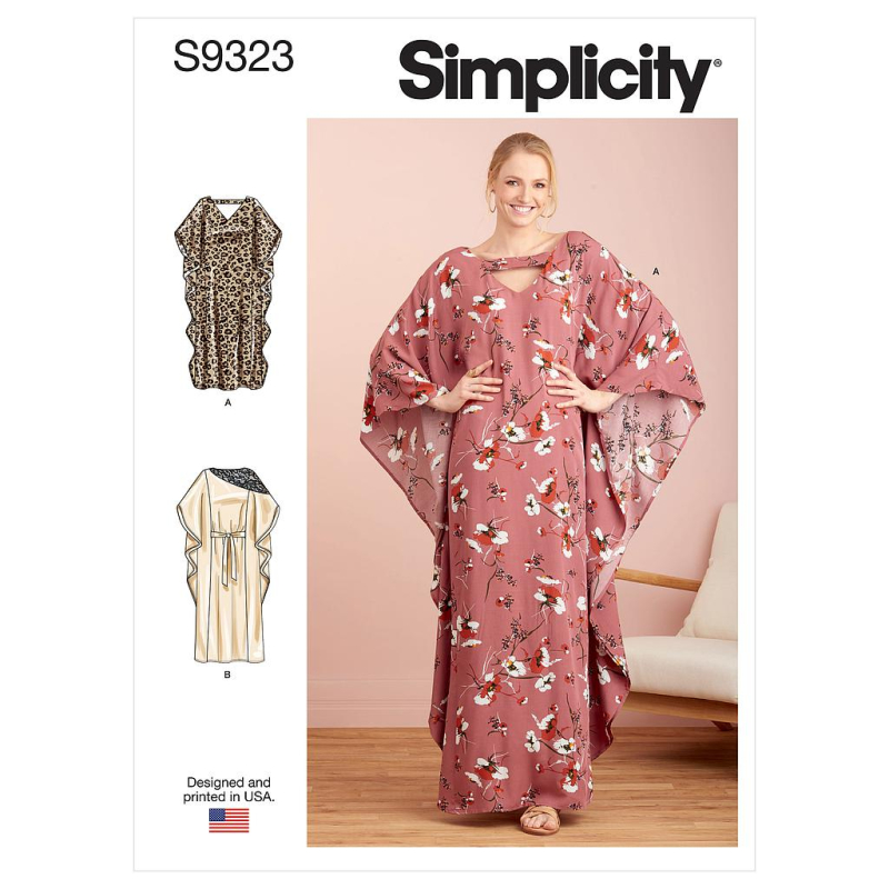 Patron Simplicity 9323.A - Robe Femme style Caftan