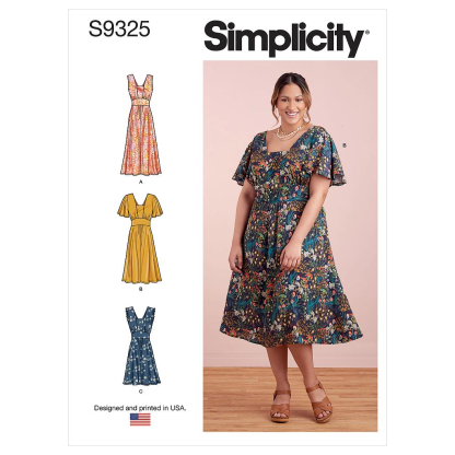 Patron Simplicity 9325.AA - Robe avec haut ajusté et empiècement