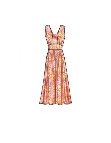 Patron Simplicity 9325.AA - Robe avec haut ajusté et empiècement