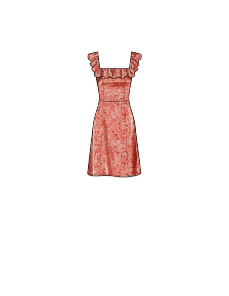 Patron Simplicity 9326.H5 - Robe Femme à bretelles avec haut ajusté