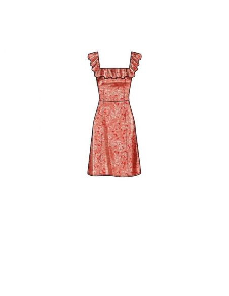 Patron Simplicity 9326.R5 - Robe Femme à bretelles avec haut ajusté