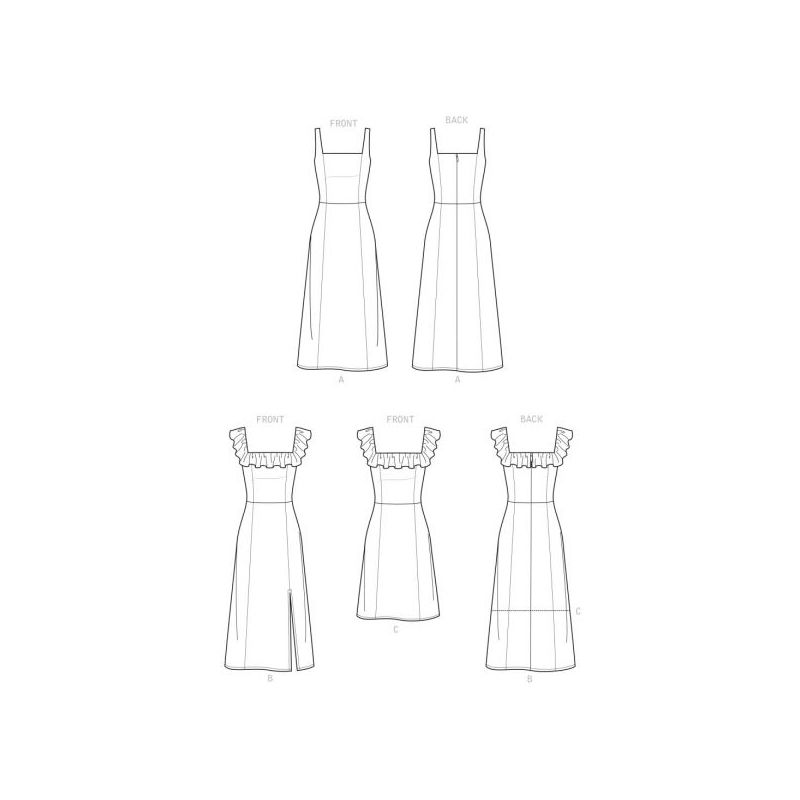 Patron Simplicity 9326.R5 - Robe Femme à bretelles avec haut ajusté