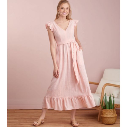 Patron Simplicity 9327.R5 - Robe Femme, décolleté V et bas évasés 2