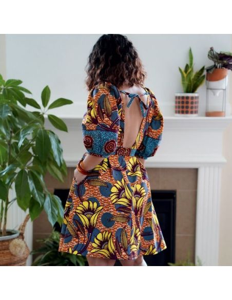 Patron Simplicity 9329.H5 - Robe avec haut croisé et manches raglan bouffantes