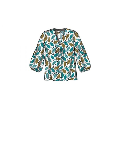 Patron Simplicity 9333.U5 - Top ample avec décolleté V et variations de manches