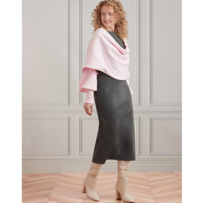 Patron Simplicity 9372.A - Robe et haussements d'épaules pour femme 2