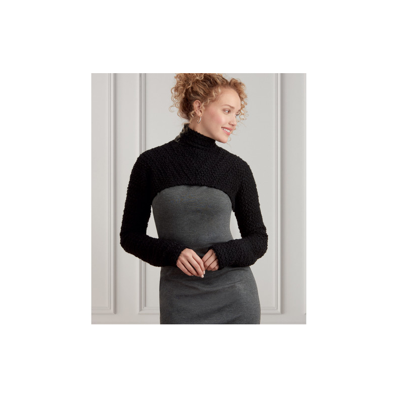 Patron Simplicity 9372.A - Robe et haussements d'épaules pour femme