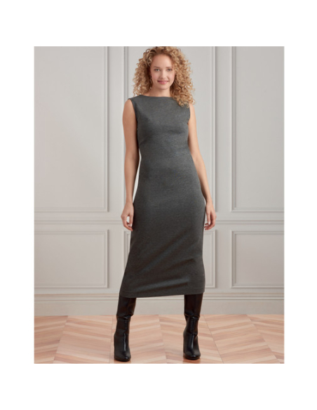 Patron Simplicity 9372.A - Robe et haussements d'épaules pour femme