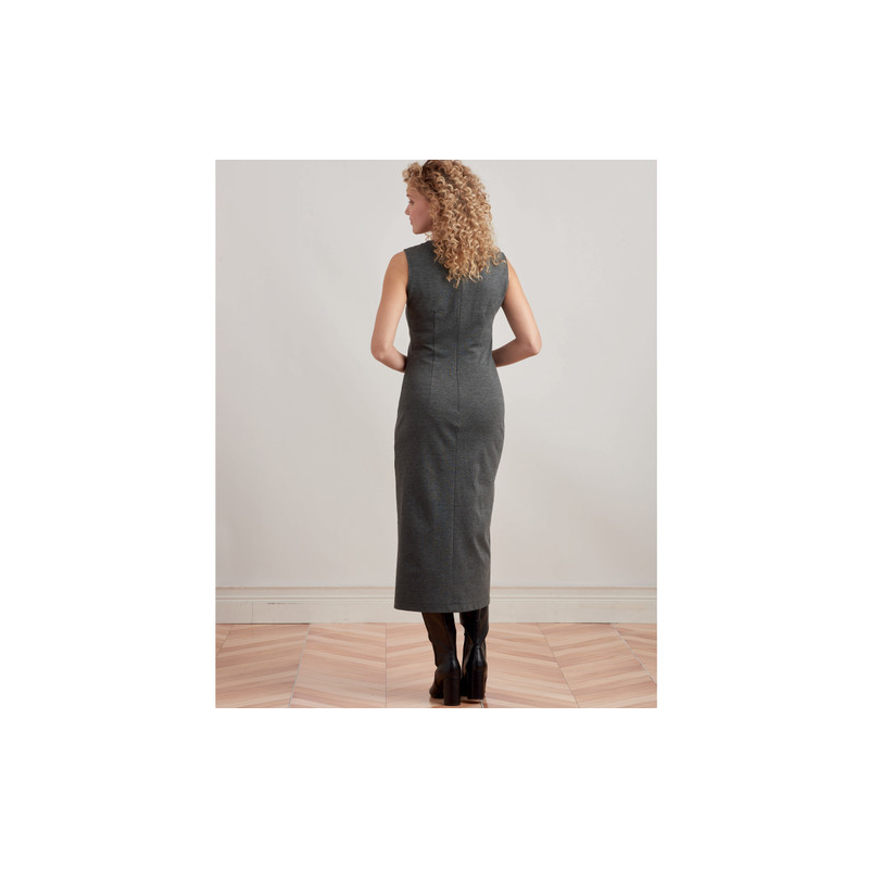 Patron Simplicity 9372.A - Robe et haussements d'épaules pour femme