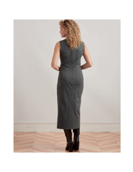 Patron Simplicity 9372.A - Robe et haussements d'épaules pour femme