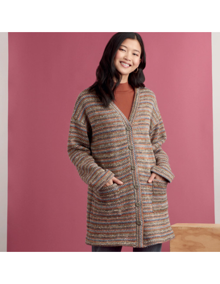 Patron Simplicity 9373.A - Cardigans en tricot pour femme